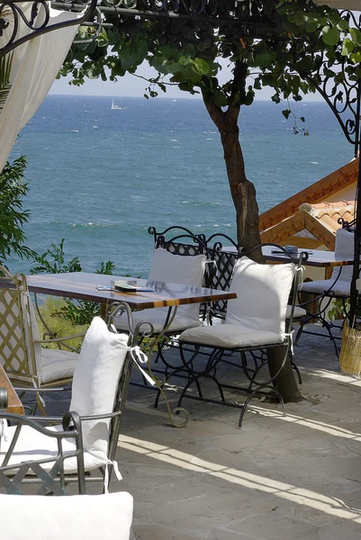 Cafe upon sea — Stock Photo, Image