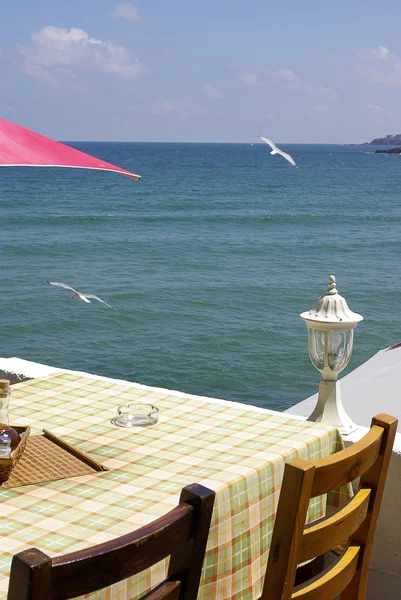 Kafe deniz üzerinde — Stok fotoğraf