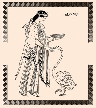 Eski Yunan tanrıça artemis