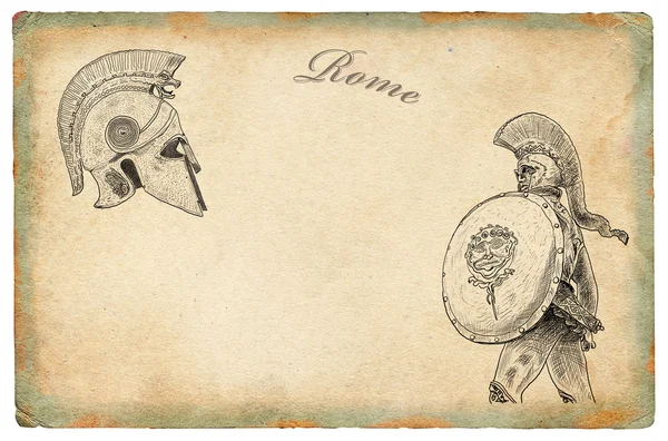 Ancienne illustration de rome — Photo