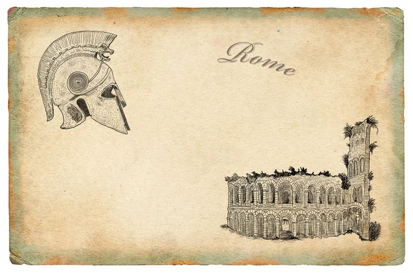 Vecchia illustrazione di Roma — Foto Stock