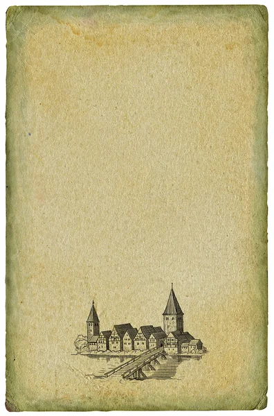 Illustration zur alten Burg — Stockfoto