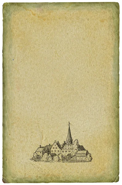 Stary zamek ilustracja — Zdjęcie stockowe