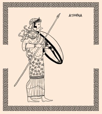 Eski Yunan tanrıçası athena