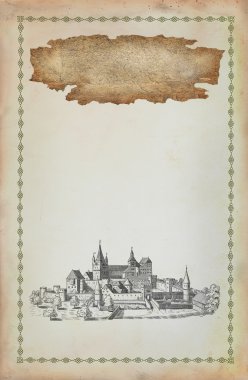 Eski kale illüstrasyon