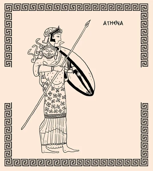 Alte griechische Göttin athena — Stockfoto