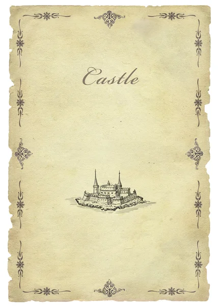 Ilustración del antiguo castillo —  Fotos de Stock