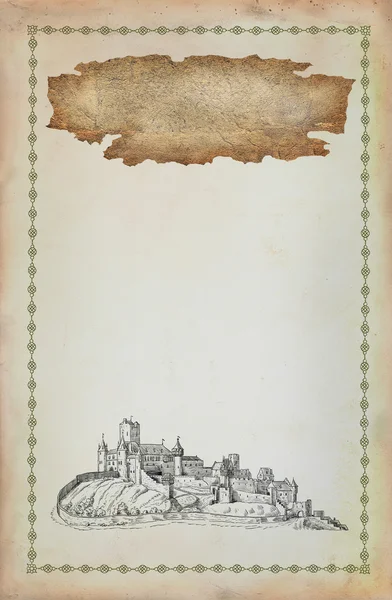 Gamla slottet illustration — Stockfoto