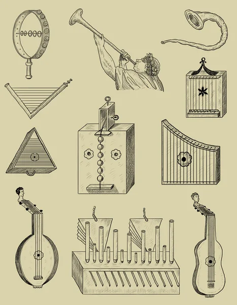 Zene készlet eszközök — Stock Fotó