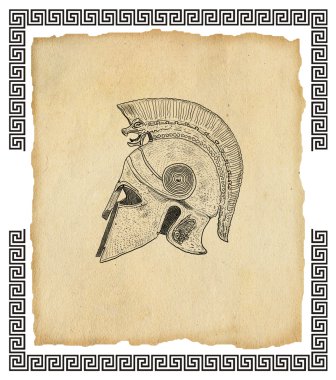 Eski Yunan kask şekil