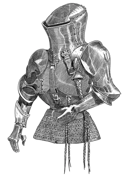 Old knight illustration — Stock Photo, Image