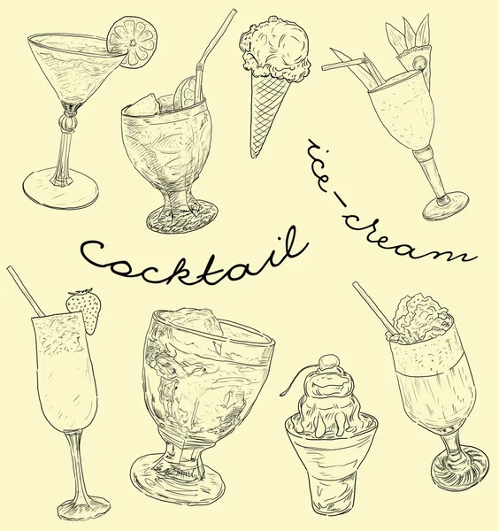 Cocktail set — Stockfoto