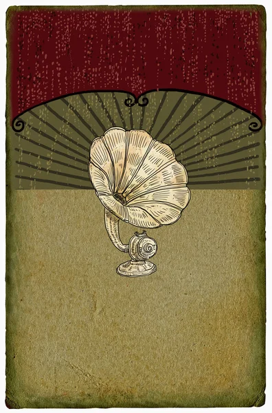 Gramophone illustration — Stock Photo, Image