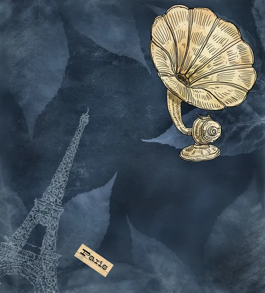Парижская тематическая иллюстрация — стоковое фото