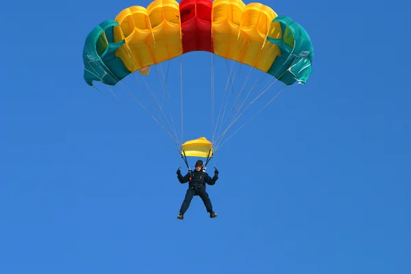 Parachute jump — Stock Photo, Image