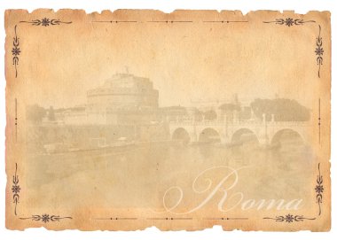roma manzaralı eski kartpostal