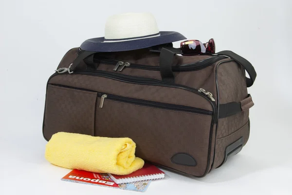 Valise et chapeau — Photo