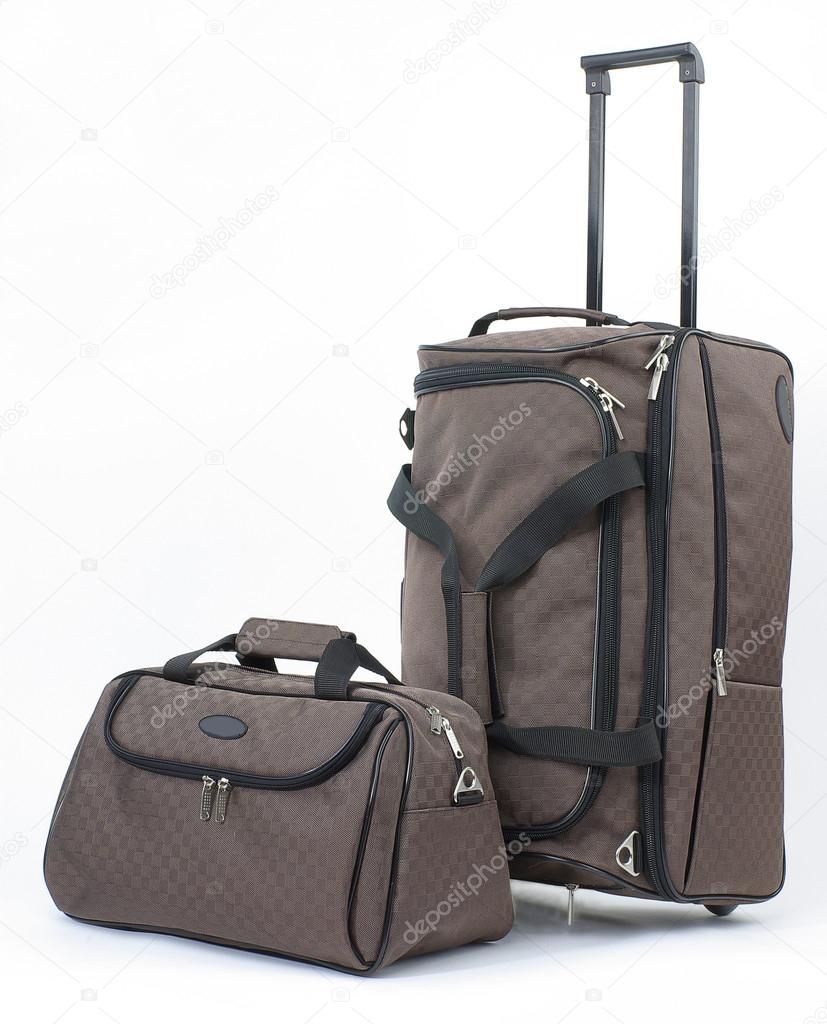 Suitcases isolated on a white background
