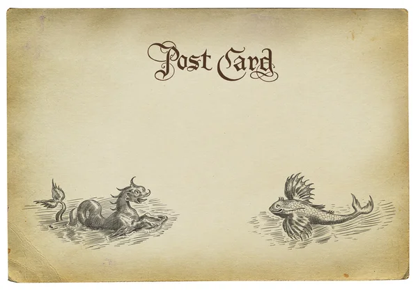 Tarjeta postal antigua —  Fotos de Stock