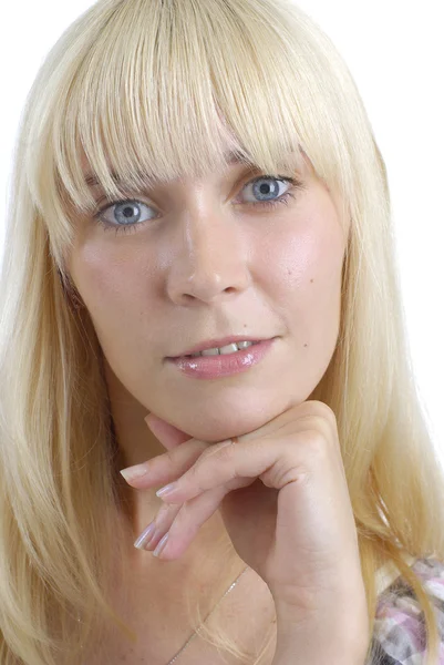 Portrait of young blond woman — Stock Photo, Image