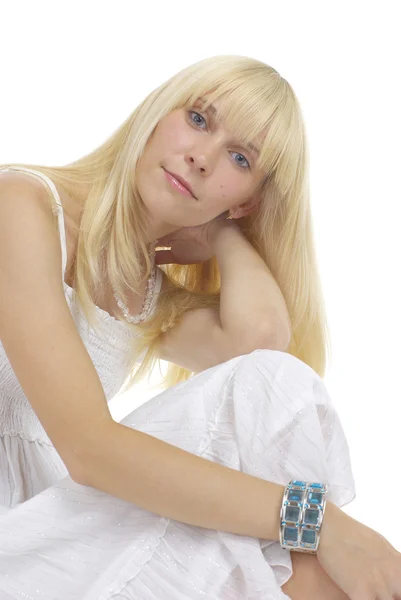 Portrait of young blond woman — Stock Photo, Image