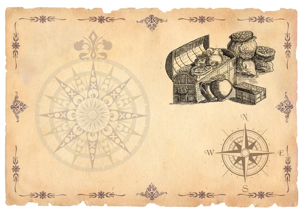 Ikony map piratów — Zdjęcie stockowe