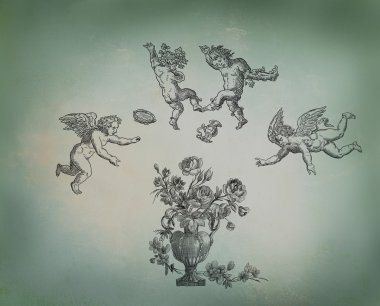 melekler illüstrasyon