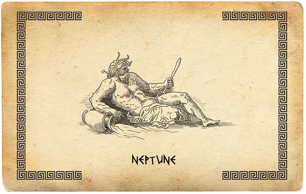Ilustracja Neptuna — Zdjęcie stockowe