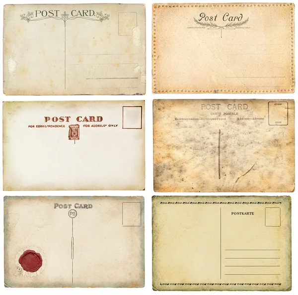 Old postcards set — Stock Photo, Image