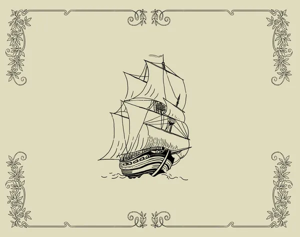 Pirate sailboat — Stock Photo, Image