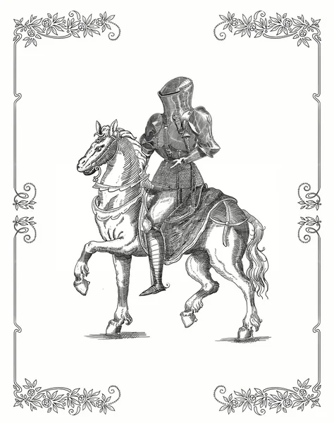 Рыцарская иллюстрация — стоковое фото