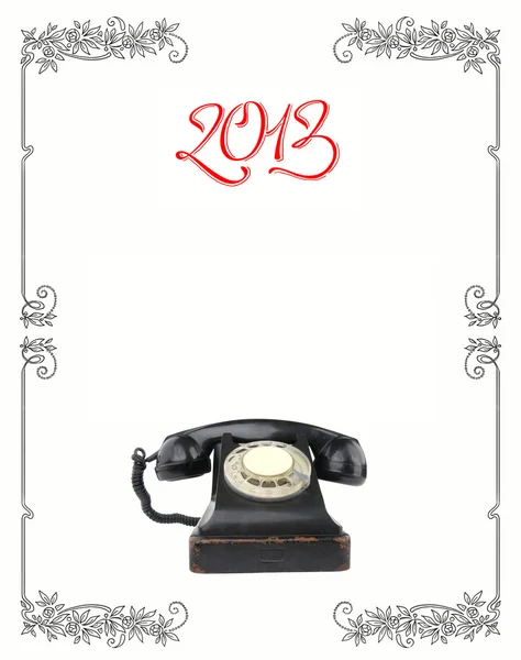 Neujahrsgrußkarte 2013 — Stockfoto