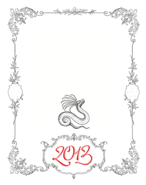 Nueva tarjeta de felicitación del año 2013 —  Fotos de Stock