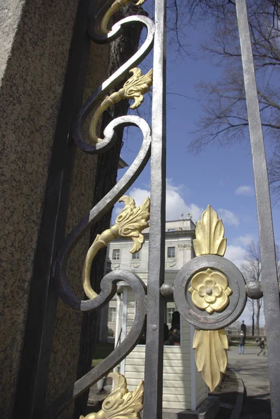 Fragment of gates of museum Saint-Petersburg, Russia — Stockfoto