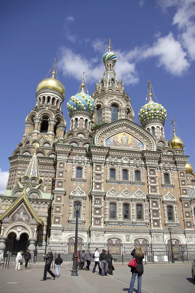 A Megváltó temploma a kiontott vérről, Szentpétervár, Oroszország — Stock Fotó