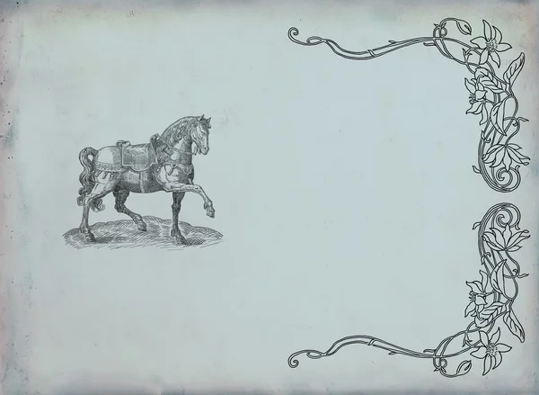 Иллюстрация лошади — стоковое фото