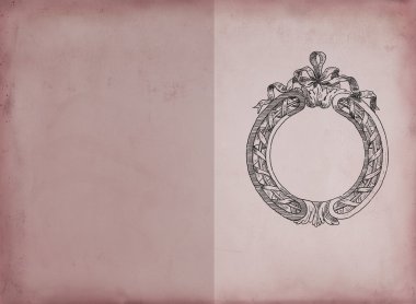 Elegan retro trame illüstrasyon