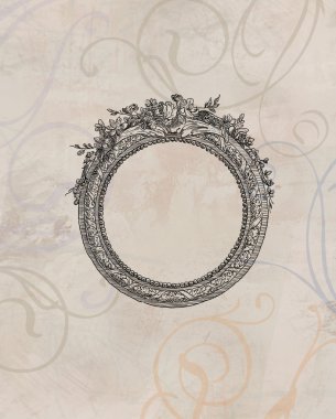 Elegan retro trame illüstrasyon