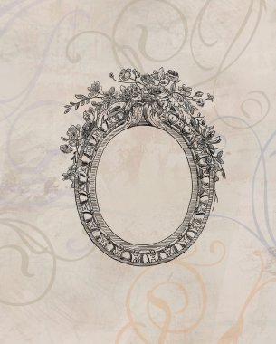 Elegan retro trame illüstrasyon