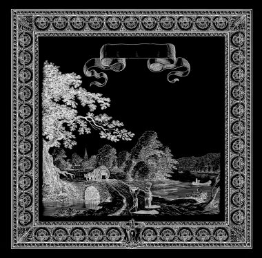 eski köy illüstrasyon