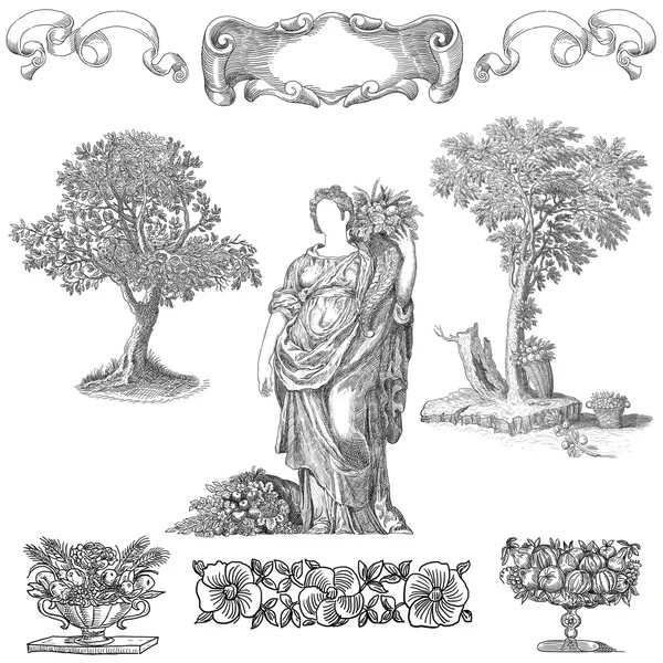 Cartouche illustratie — Stockfoto