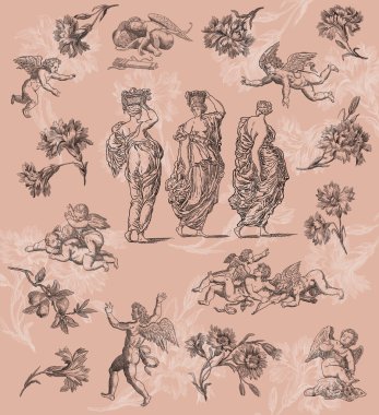 Ülke kadın illüstrasyon