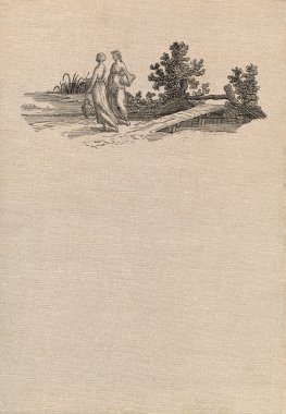 eski köy illüstrasyon