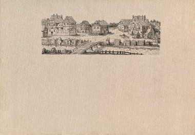 eski köy illüstrasyon