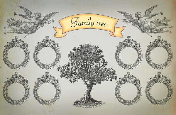 Familjeträd — Stockfoto