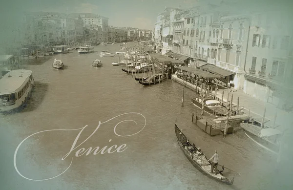 Venedig utsikt vykortet — Stockfoto