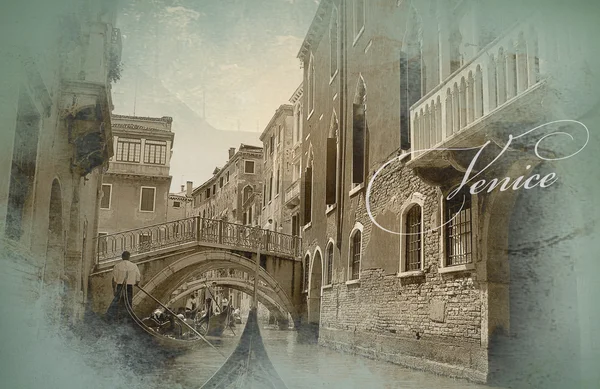 Venice view postcard — Stock Photo, Image