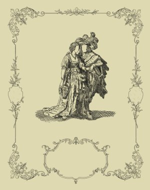 Retro grafik portre ayarlayın. yüz dışarı klonladı. çerçeve kullanın veya kendi yüzünü ekleyin.