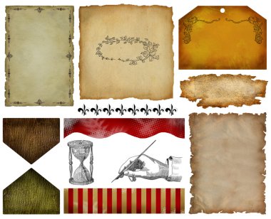 vintage etiketlerini ayarla