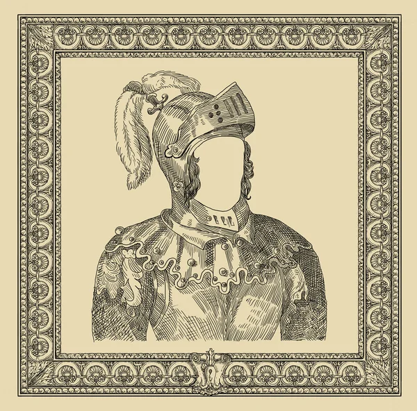 Ilustração do cavaleiro — Fotografia de Stock
